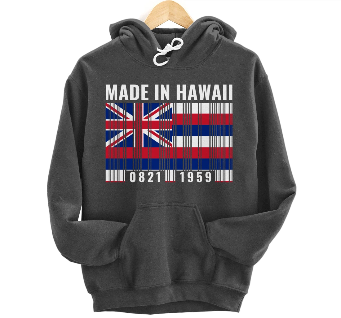 Hawaii Heritage Hawaiian Roots Barcode Pullover Hoodie