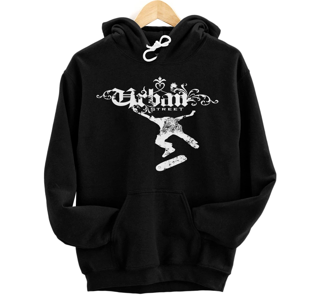 Mens Skate board Urban street Skateboard Skater Gifts Pullover Hoodie