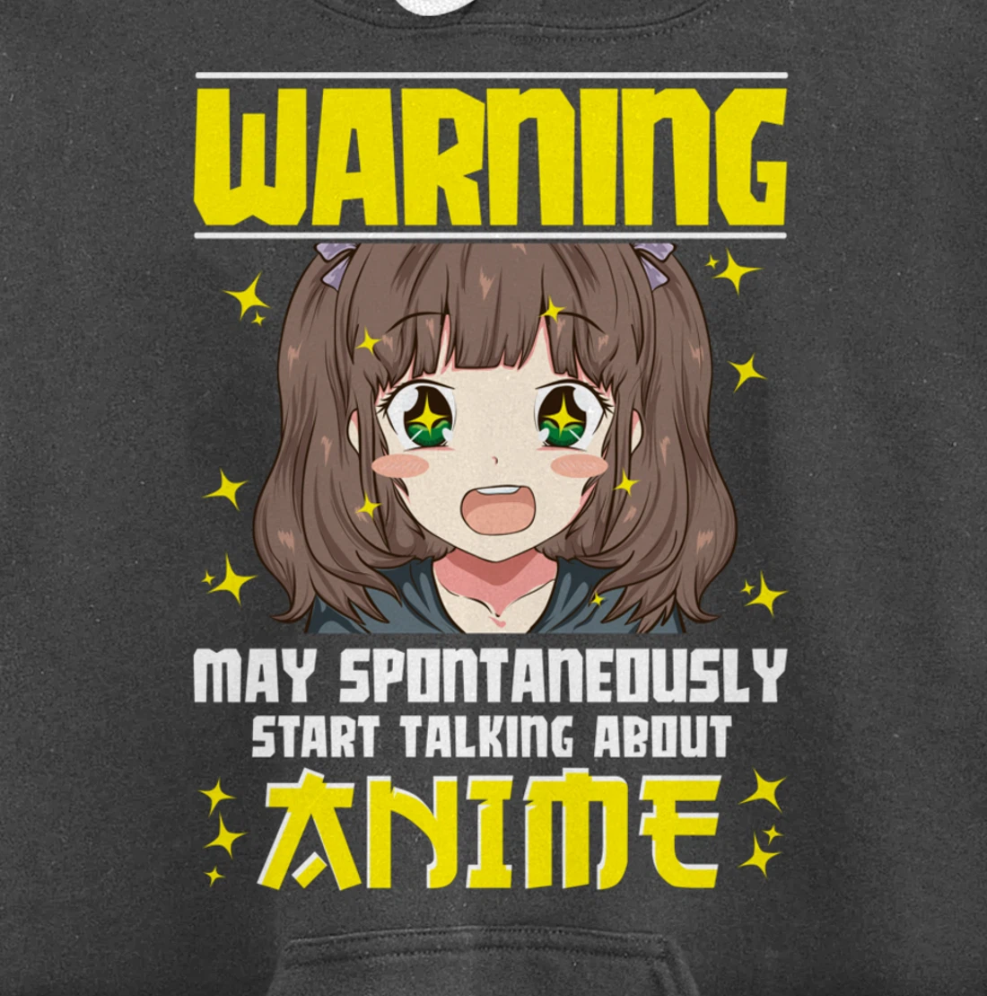Funny Warning: May Spontaneously Start Talking About Anime Pullover Hoodie