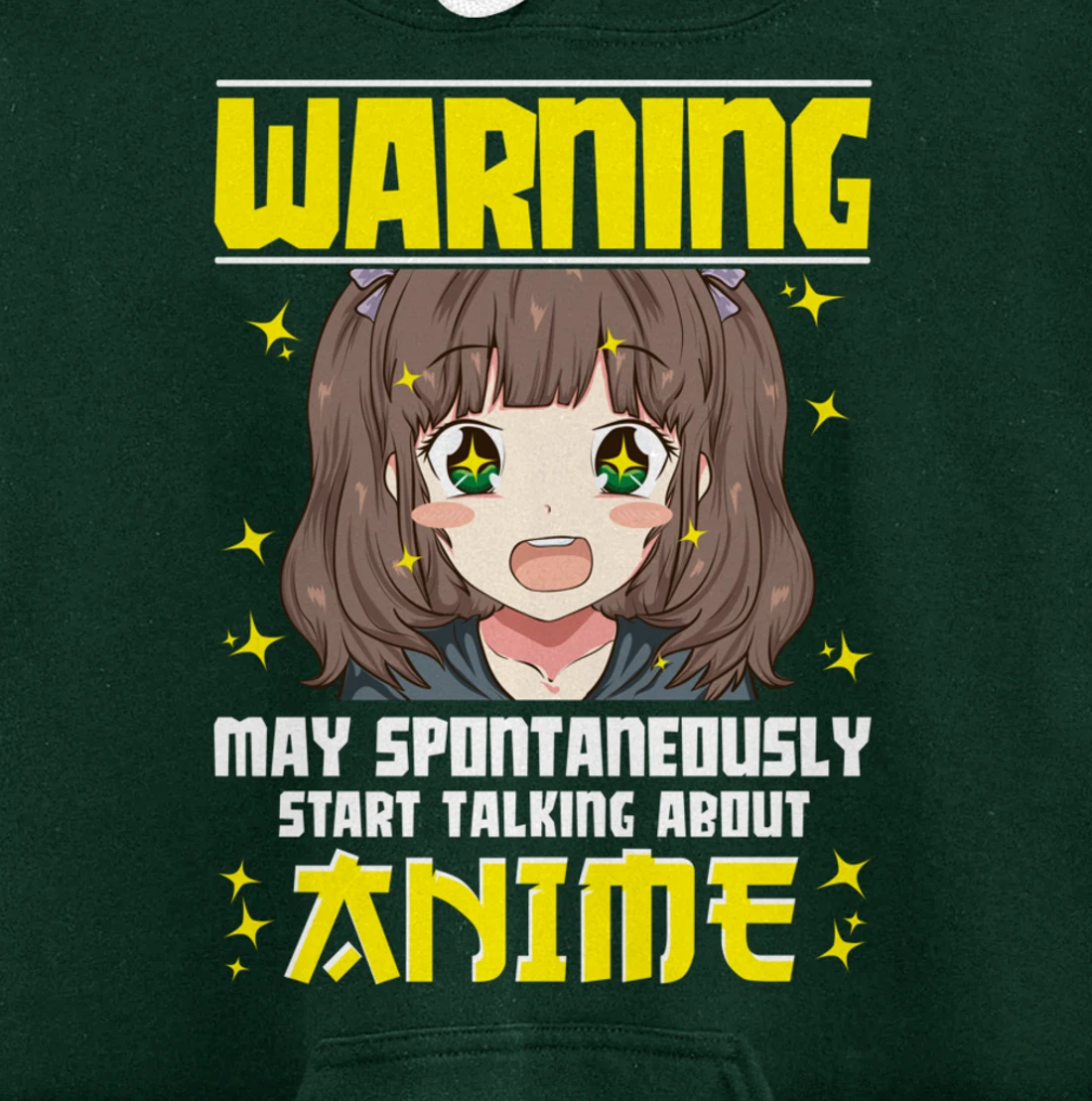 Funny Warning: May Spontaneously Start Talking About Anime Pullover Hoodie