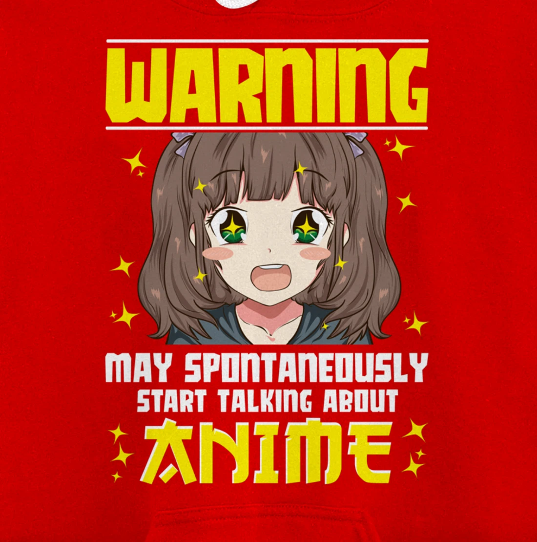 Funny Warning: May Spontaneously Start Talking About Anime Pullover Hoodie