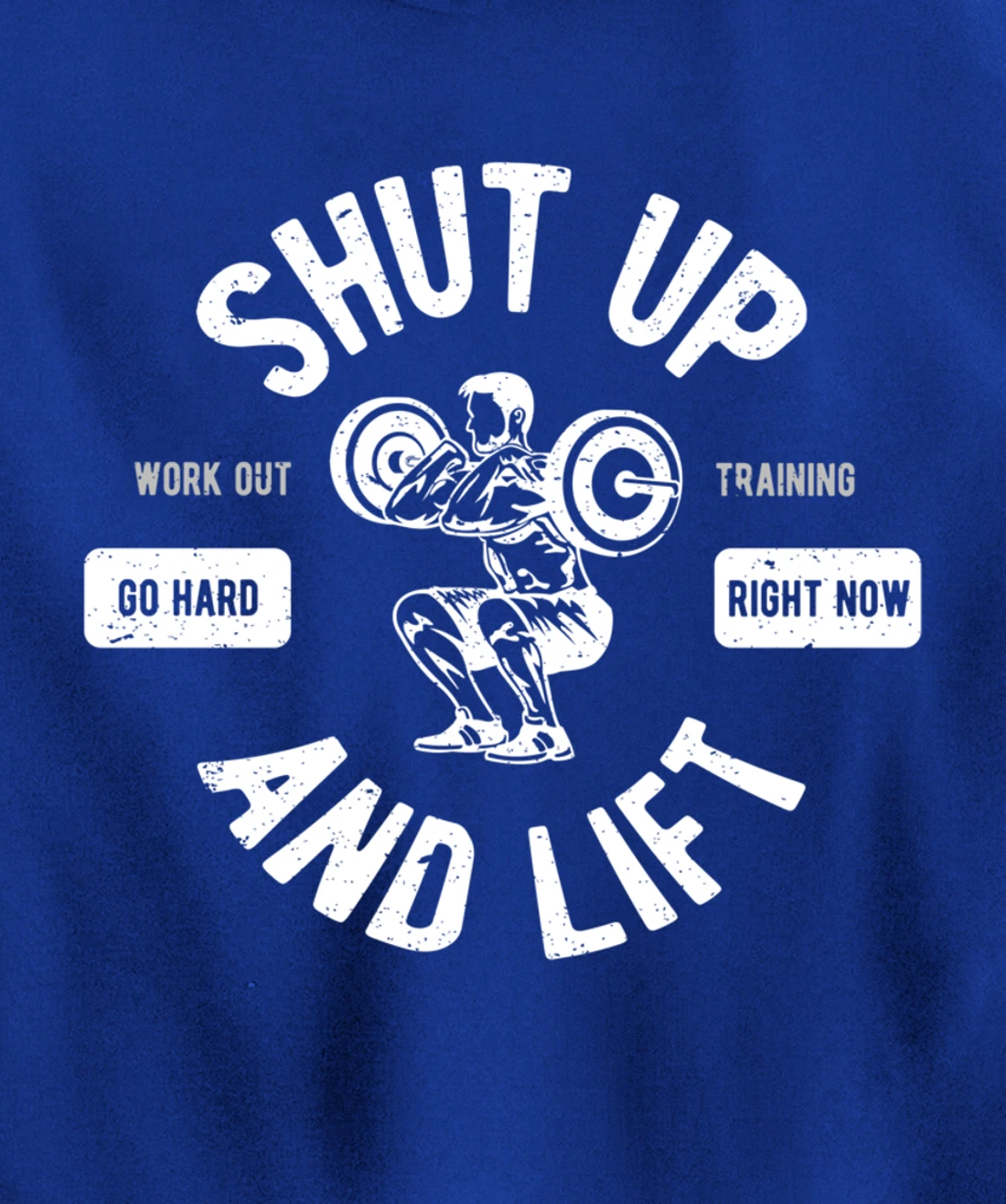 Shut Up And Lift Fitness Weightlifter Pullover Hoodie