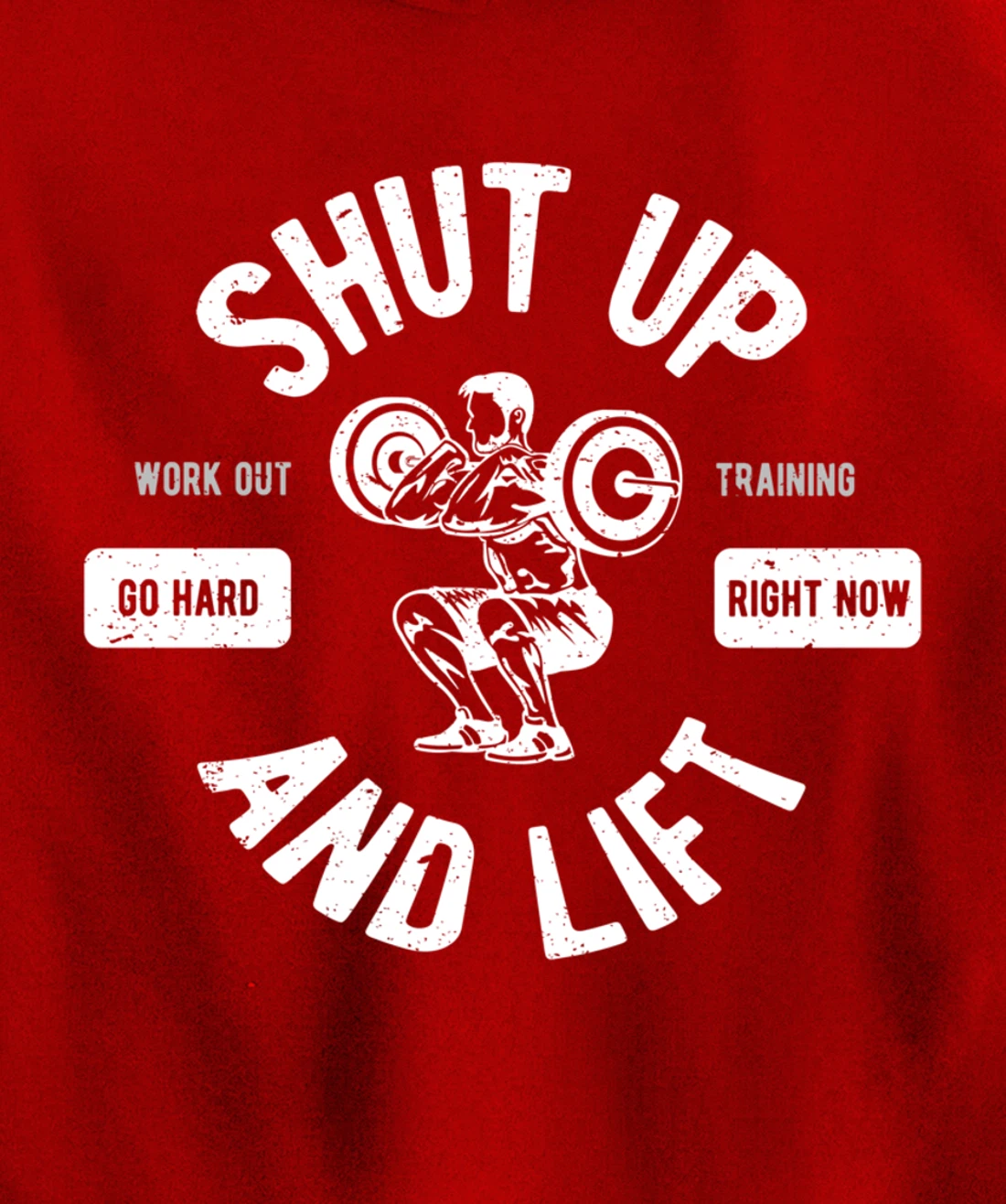 Shut Up And Lift Fitness Weightlifter Pullover Hoodie