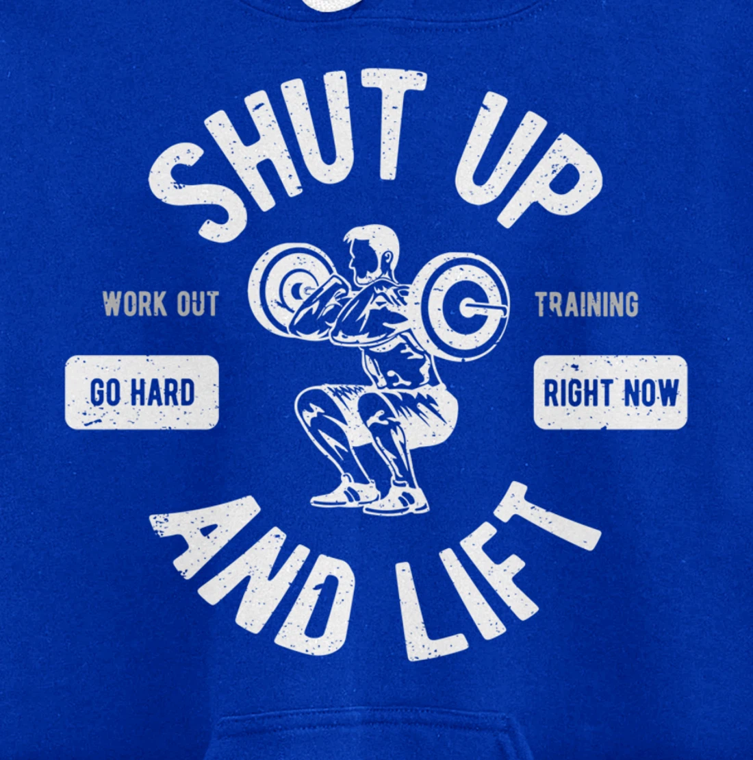 Shut Up And Lift Fitness Weightlifter Pullover Hoodie