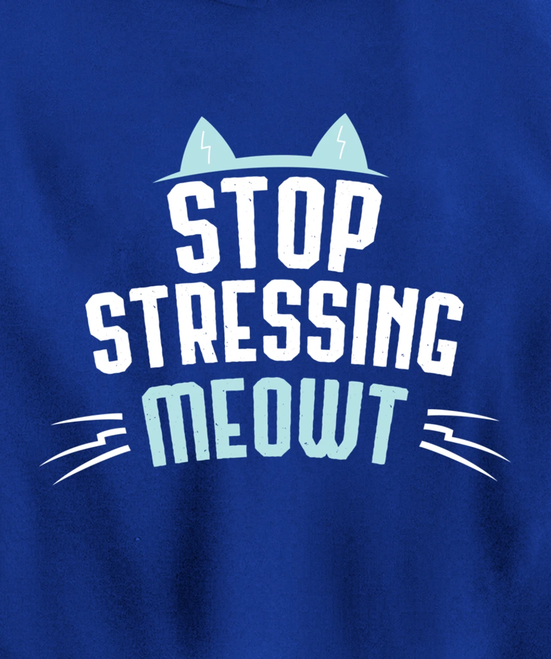 Cute Graphic Stop Stressing Meowt Pullover Hoodie