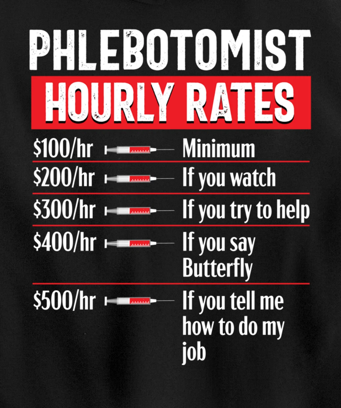 Phlebotomy Technician Phlebotomist Funny Medical Nurse Gift Pullover Hoodie