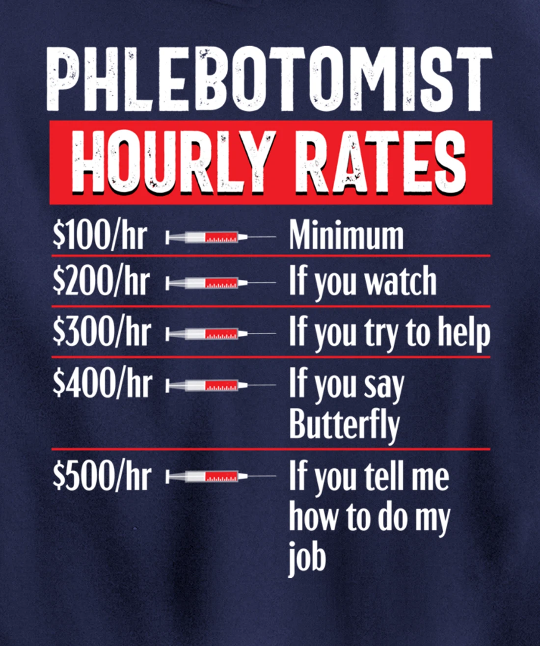 Phlebotomy Technician Phlebotomist Funny Medical Nurse Gift Pullover Hoodie