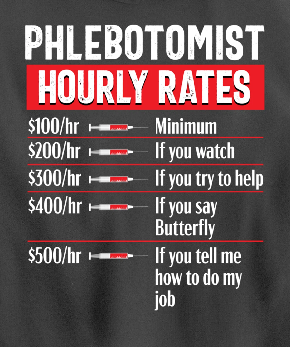 Phlebotomy Technician Phlebotomist Funny Medical Nurse Gift Pullover Hoodie