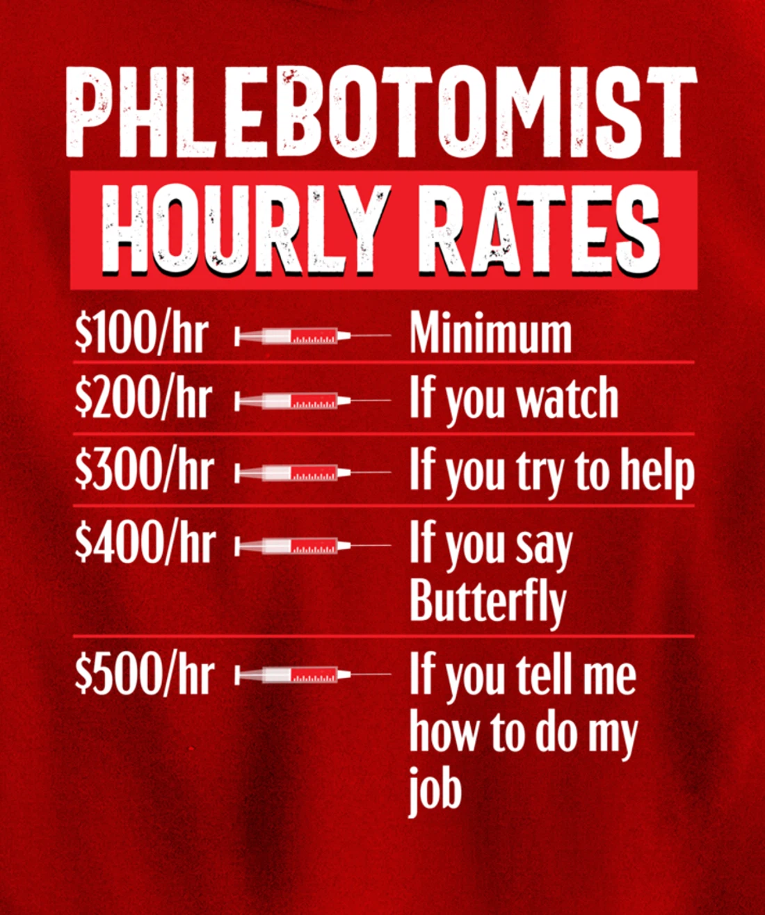 Phlebotomy Technician Phlebotomist Funny Medical Nurse Gift Pullover Hoodie