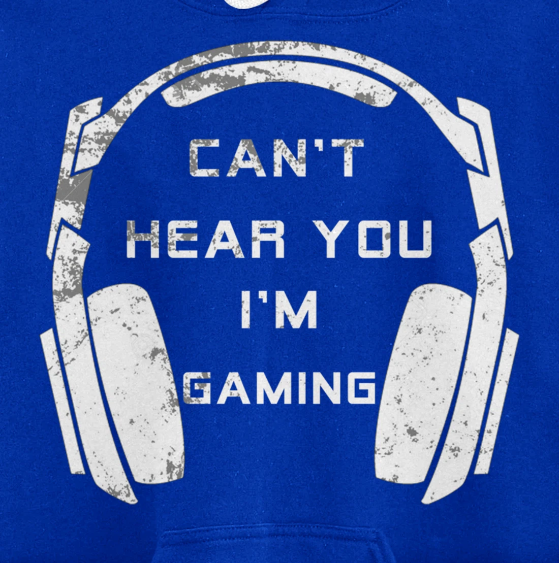 Vintage Headset Can't Hear You I'm Gaming Shirt Gamer Gift Pullover Hoodie