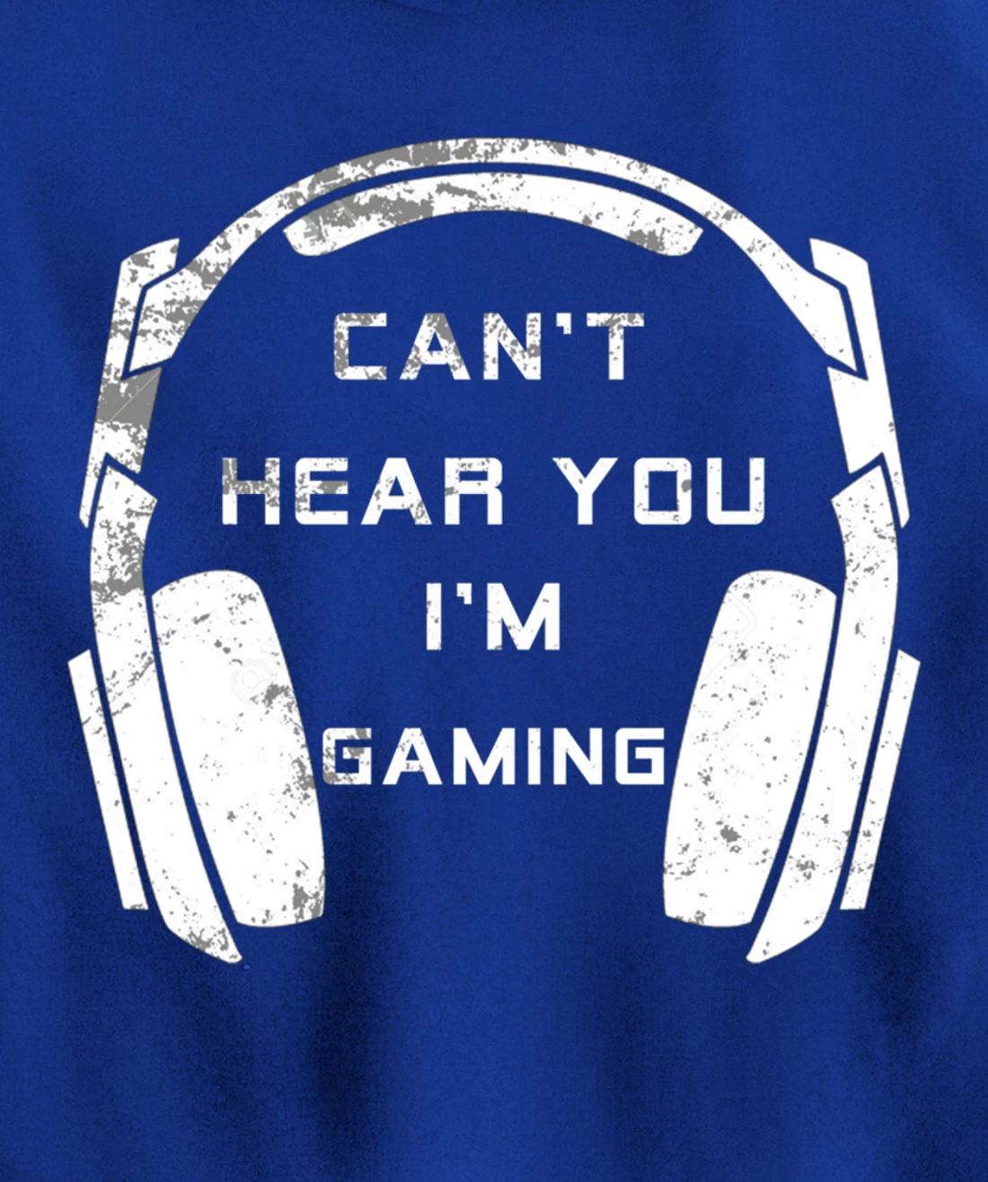 Vintage Headset Can't Hear You I'm Gaming Shirt Gamer Gift Pullover Hoodie