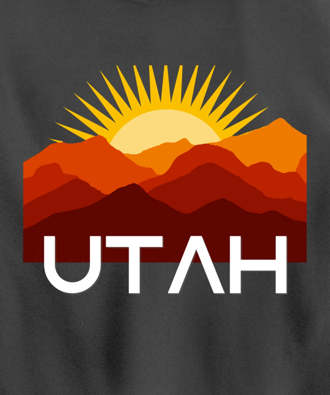 Utah Desert Souvenir Vintage Retro Southwest Sunset Tourist Pullover Hoodie