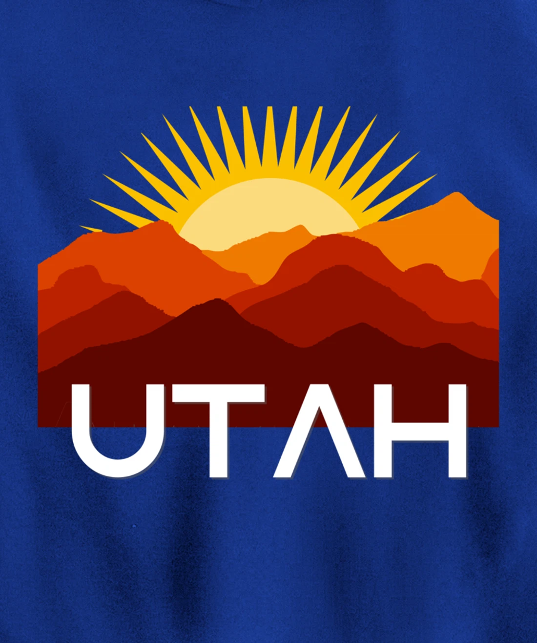 Utah Desert Souvenir Vintage Retro Southwest Sunset Tourist Pullover Hoodie