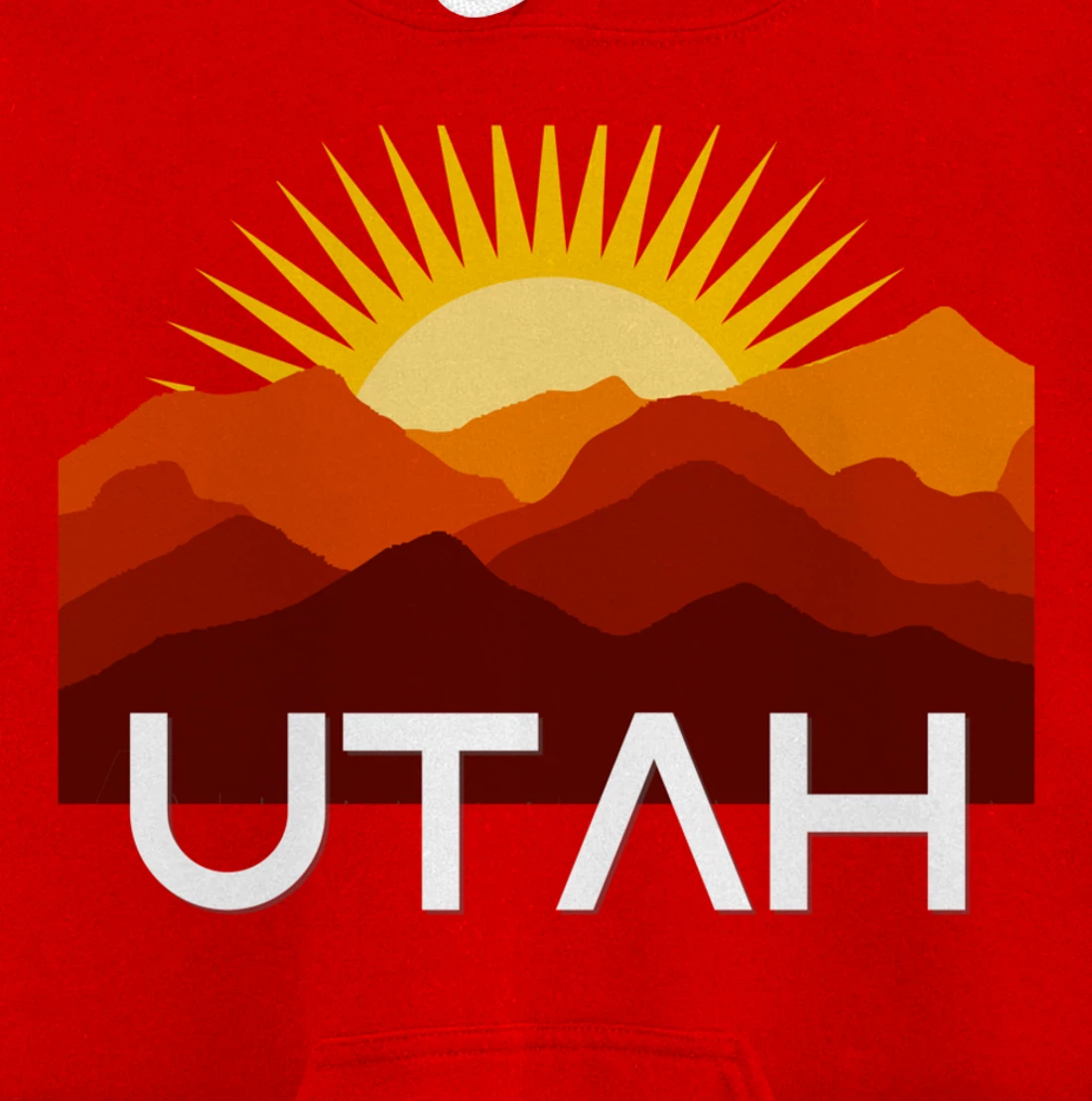 Utah Desert Souvenir Vintage Retro Southwest Sunset Tourist Pullover Hoodie
