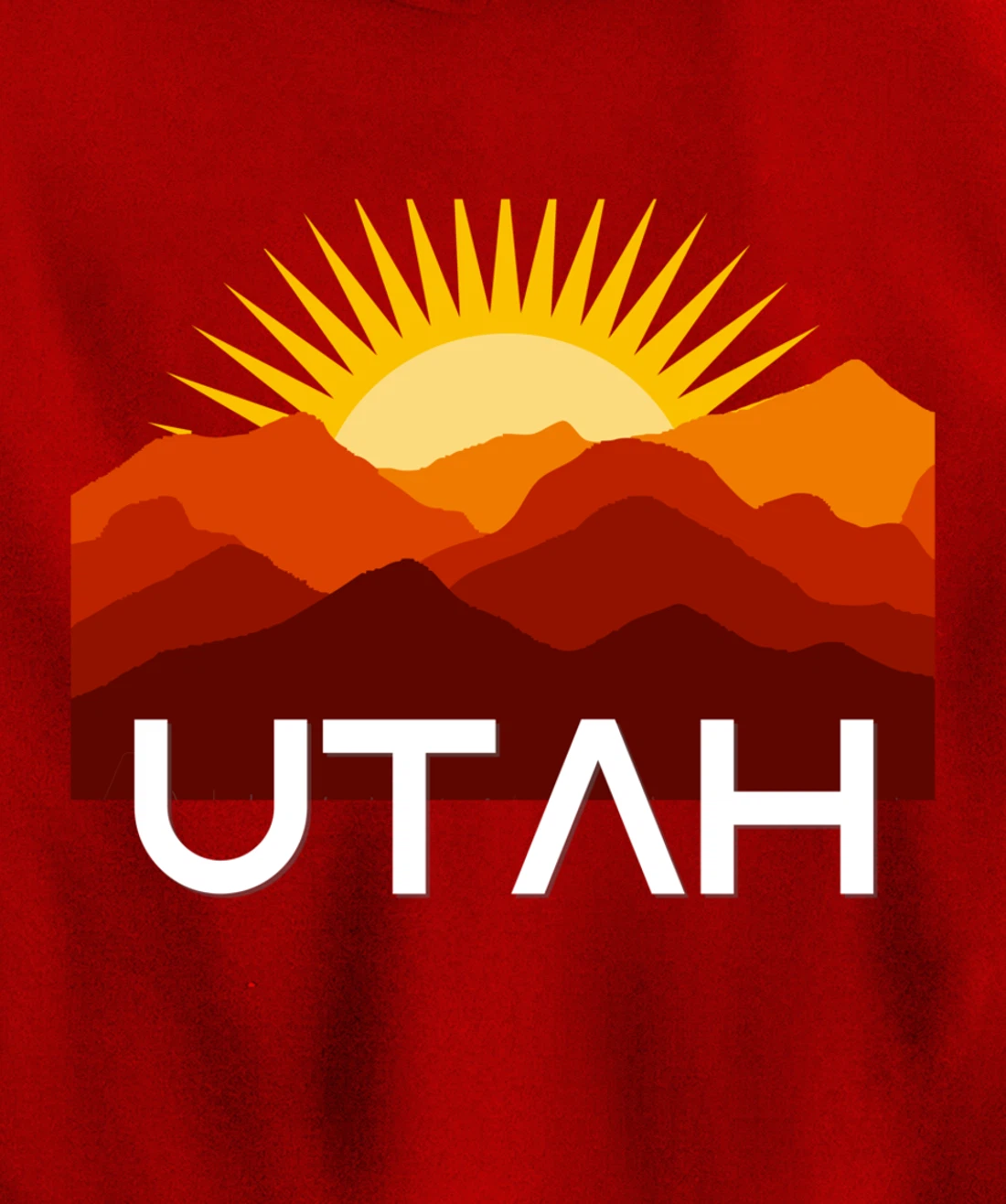 Utah Desert Souvenir Vintage Retro Southwest Sunset Tourist Pullover Hoodie