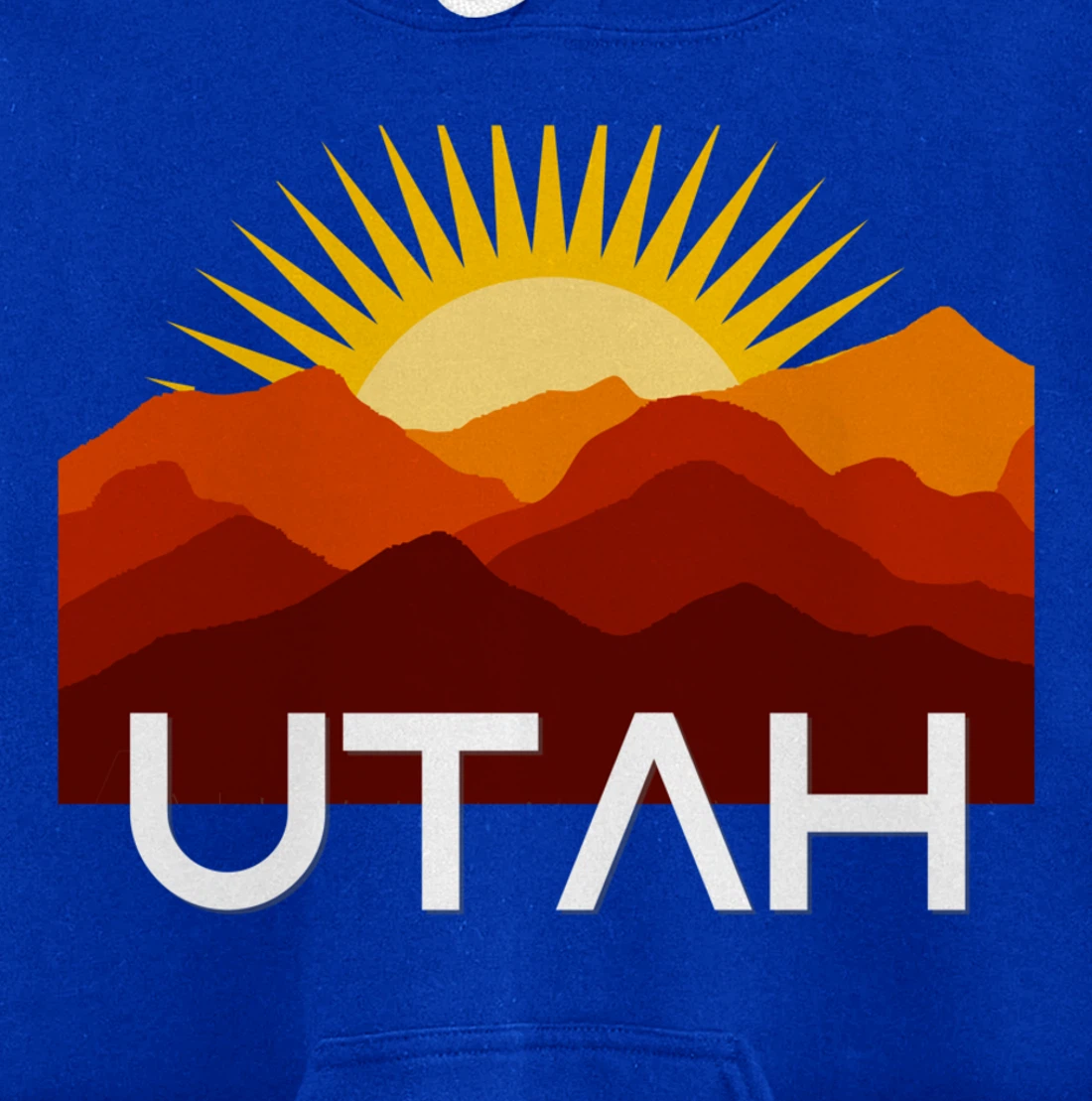 Utah Desert Souvenir Vintage Retro Southwest Sunset Tourist Pullover Hoodie
