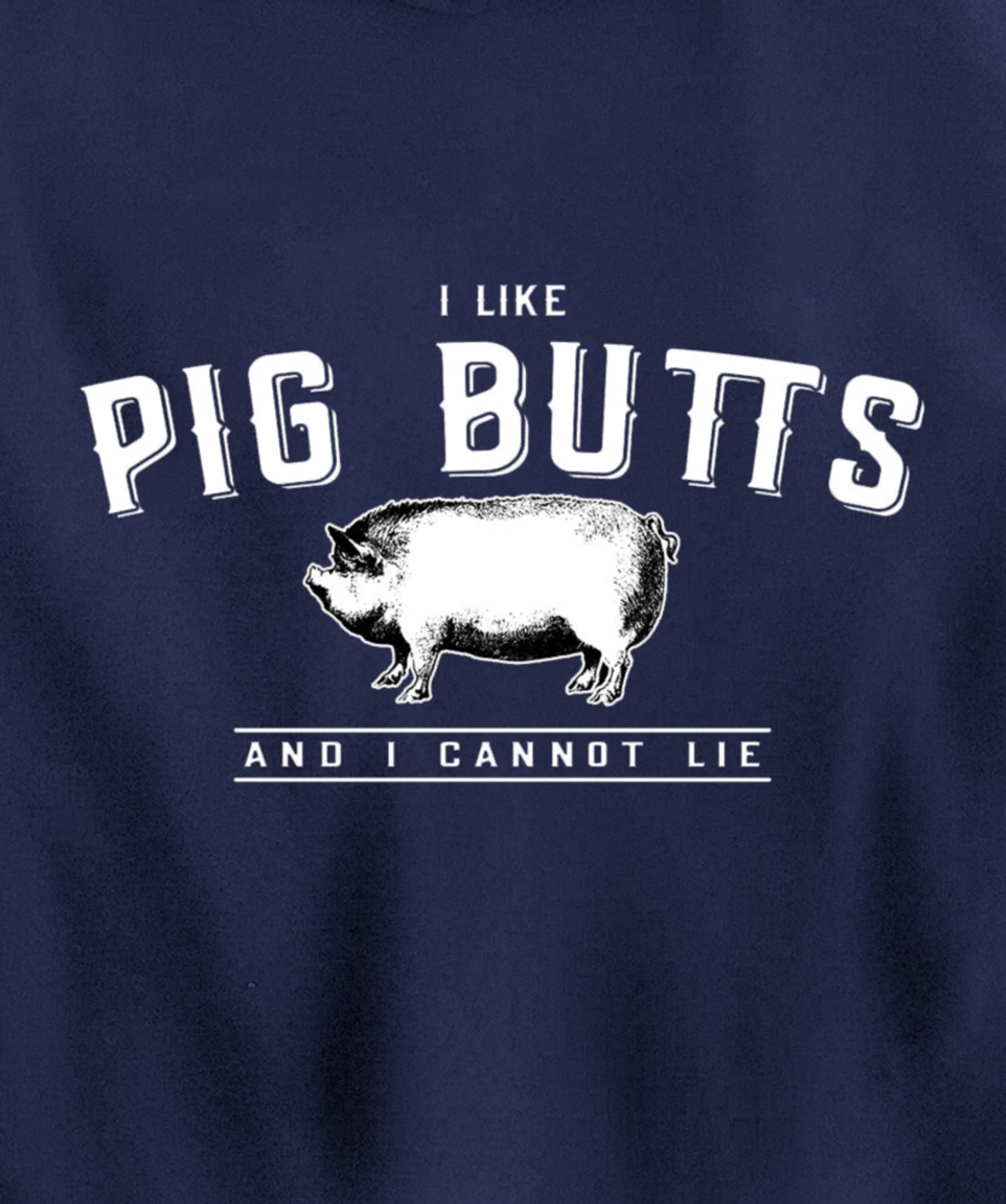 I Like Pig Butts And I Cannot Lie- Funny Pig Lover BBQ Gift Pullover Hoodie