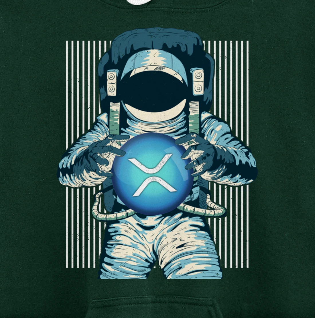 XRP Crypto Gift Cryptocurrency Blockchain Community Pullover Hoodie