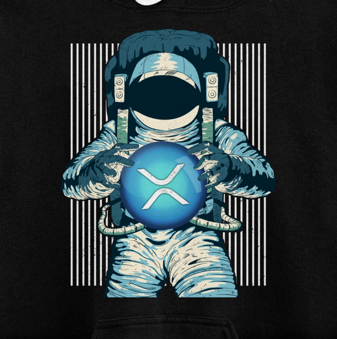 XRP Crypto Gift Cryptocurrency Blockchain Community Pullover Hoodie