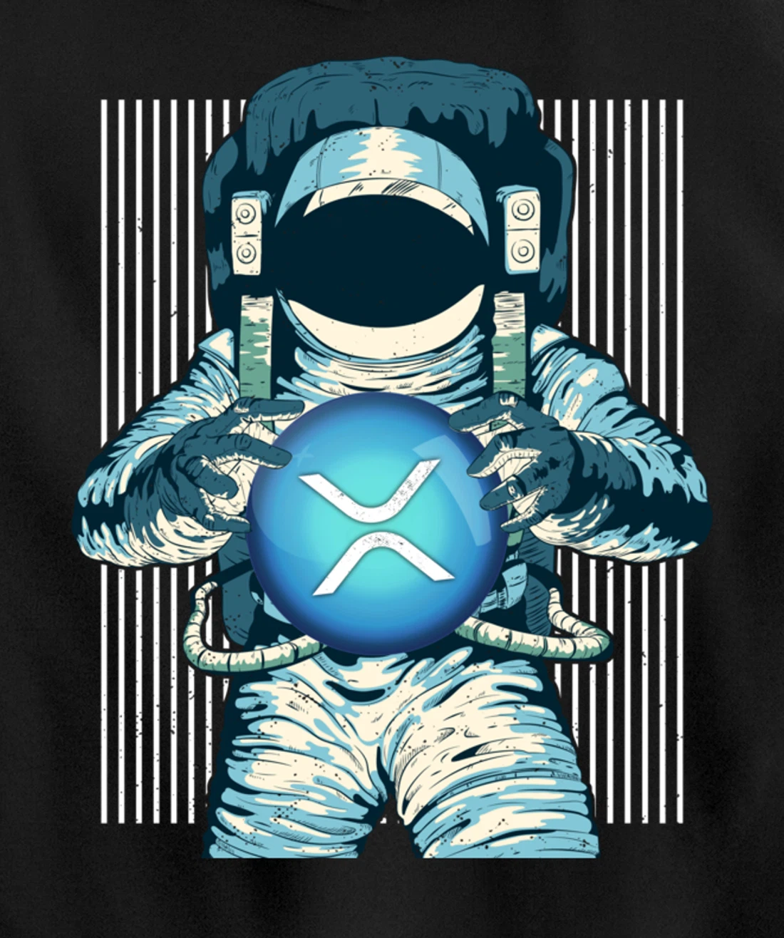 XRP Crypto Gift Cryptocurrency Blockchain Community Pullover Hoodie