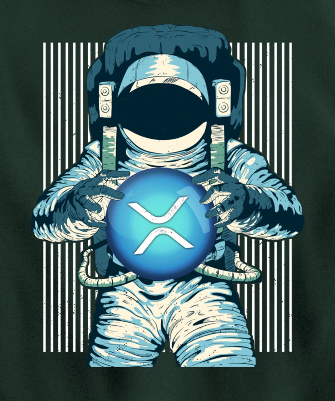 XRP Crypto Gift Cryptocurrency Blockchain Community Pullover Hoodie