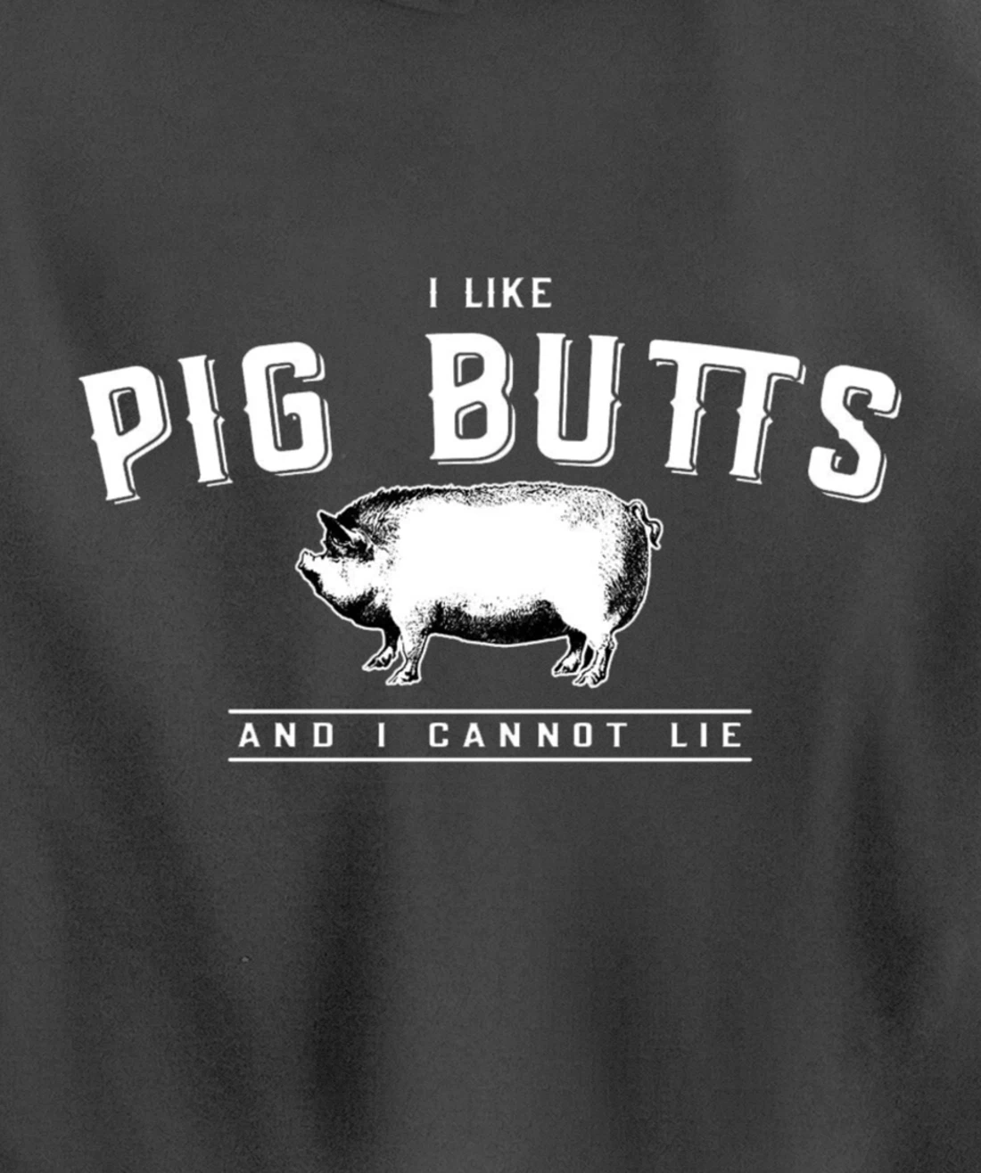 I Like Pig Butts And I Cannot Lie- Funny Pig Lover BBQ Gift Pullover Hoodie