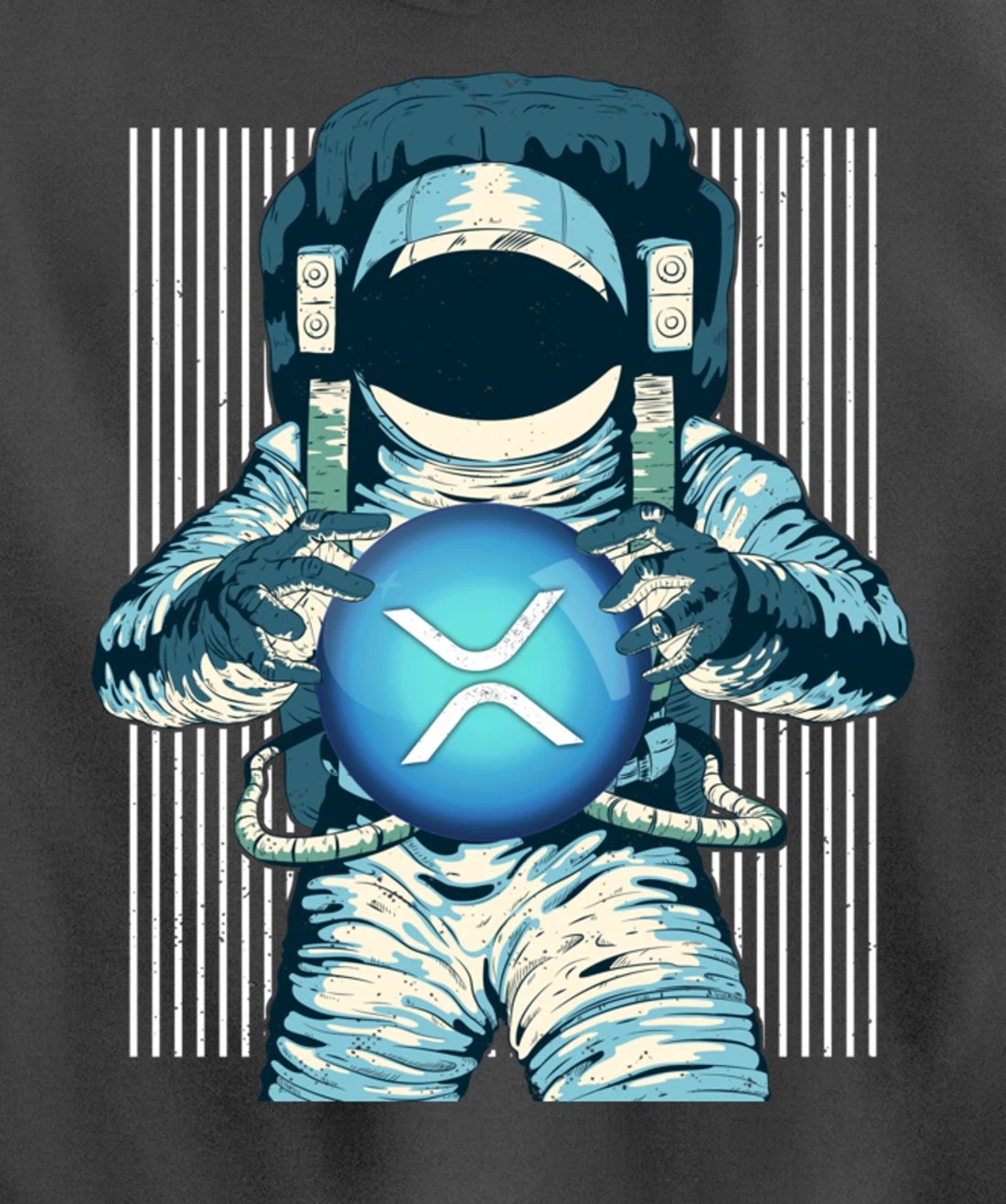 XRP Crypto Gift Cryptocurrency Blockchain Community Pullover Hoodie