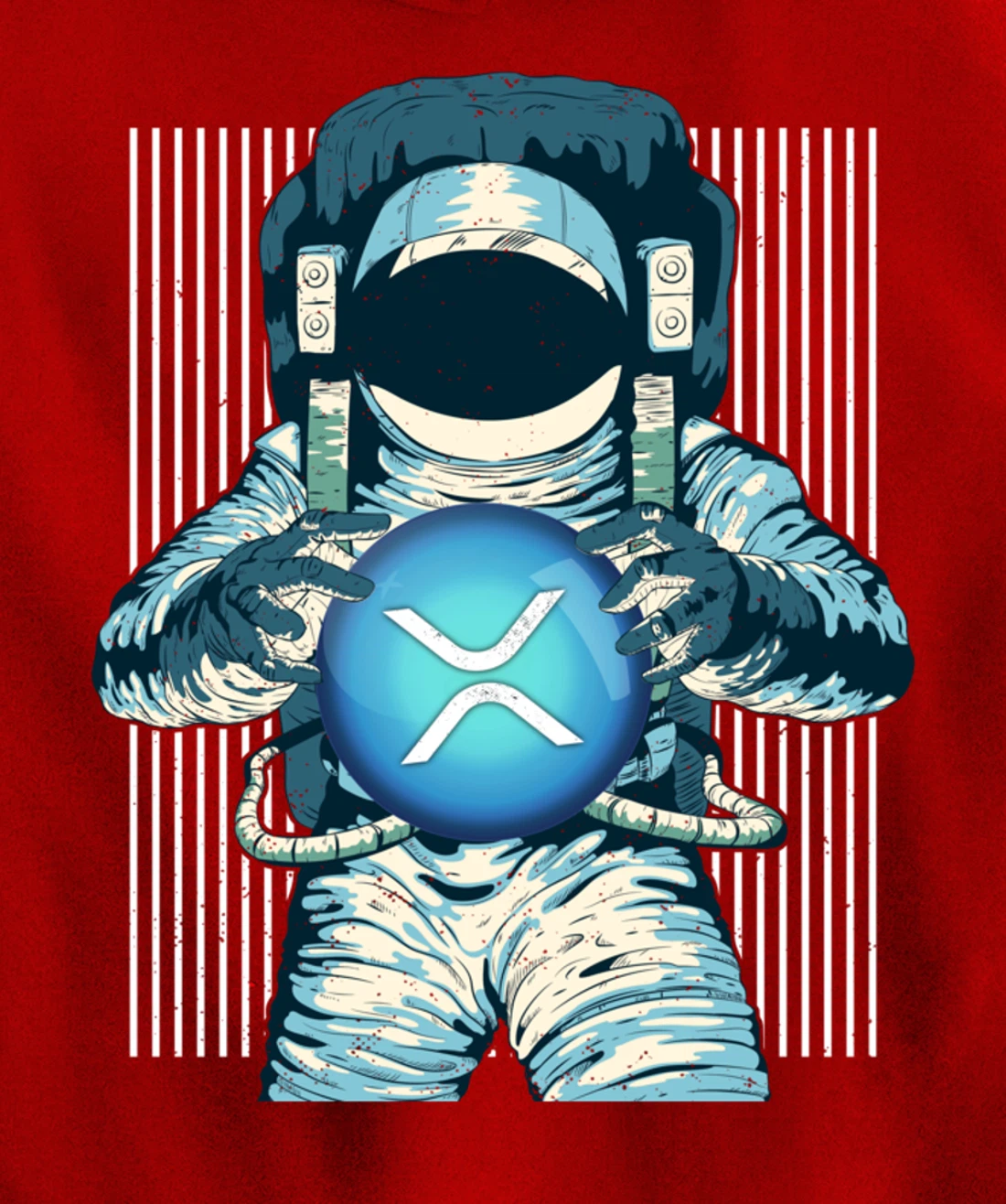 XRP Crypto Gift Cryptocurrency Blockchain Community Pullover Hoodie