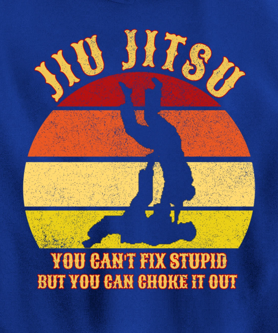 Jiu Jitsu Shirts Funny Can't Fix Stupid Men BJJ MMA Jujitsu Pullover Hoodie