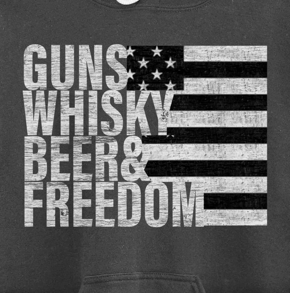 Guns Whisky Beer & Freedom Pullover Hoodie