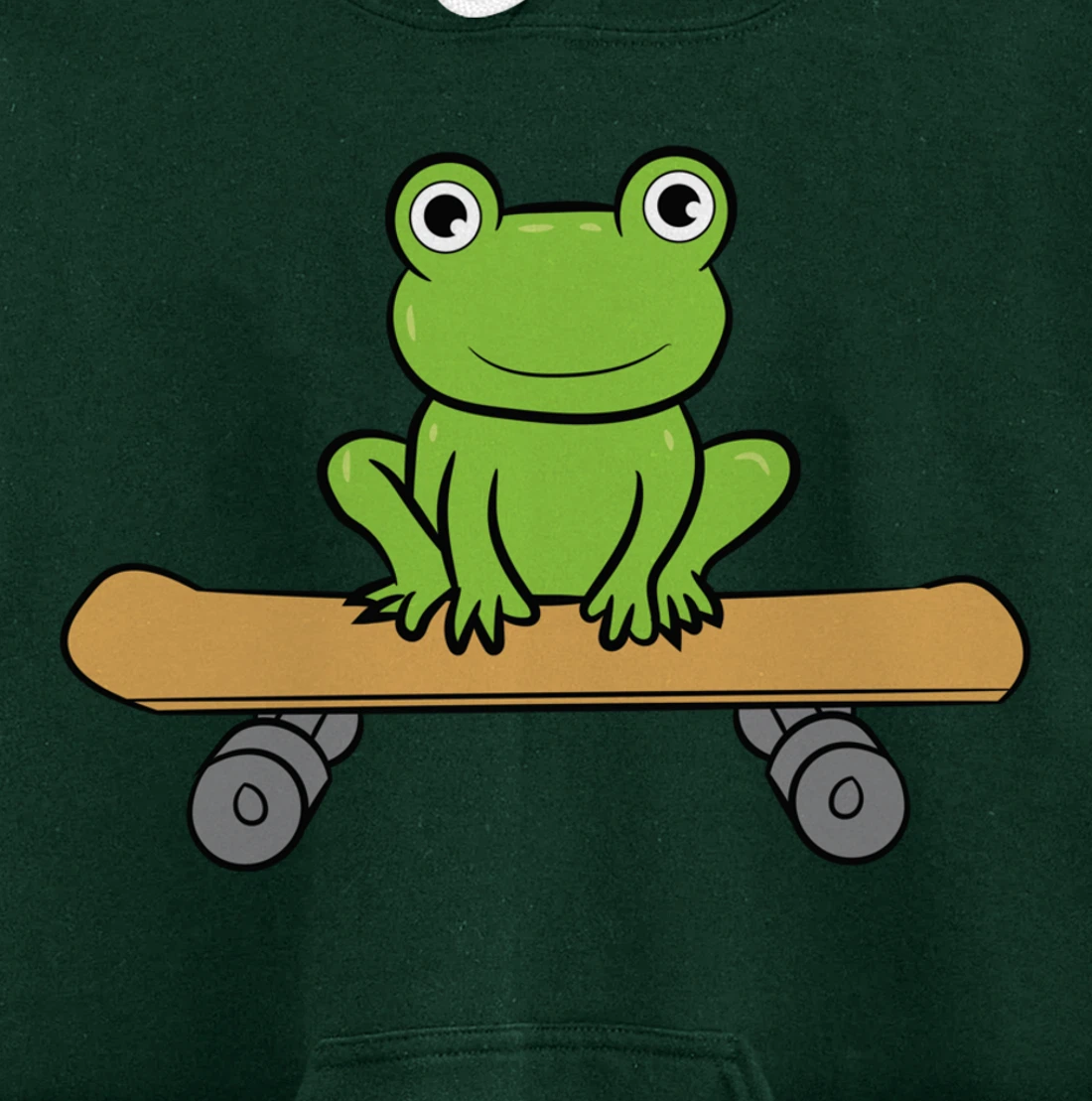 Funny Skateboarding Frog Funny Skateboard Frog Skateboarder Pullover Hoodie