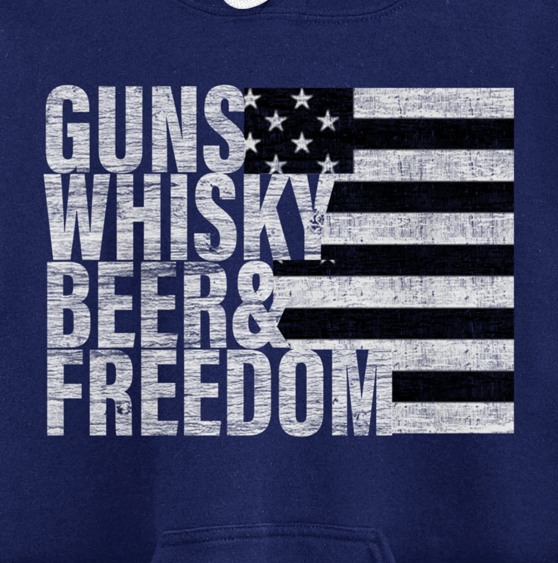 Guns Whisky Beer & Freedom Pullover Hoodie