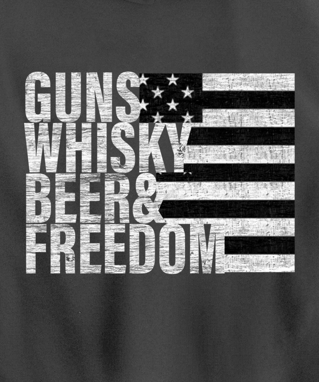 Guns Whisky Beer & Freedom Pullover Hoodie