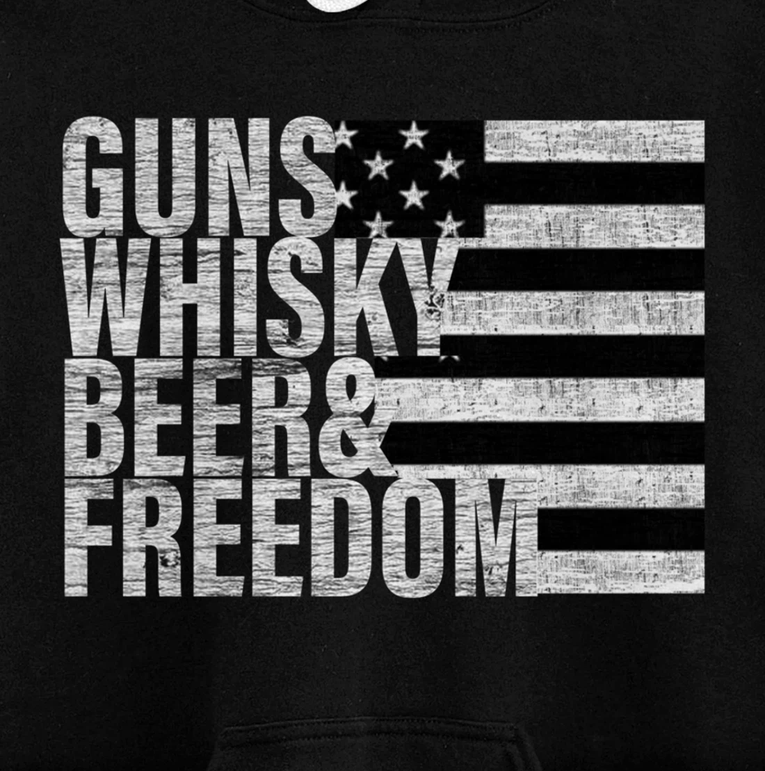 Guns Whisky Beer & Freedom Pullover Hoodie