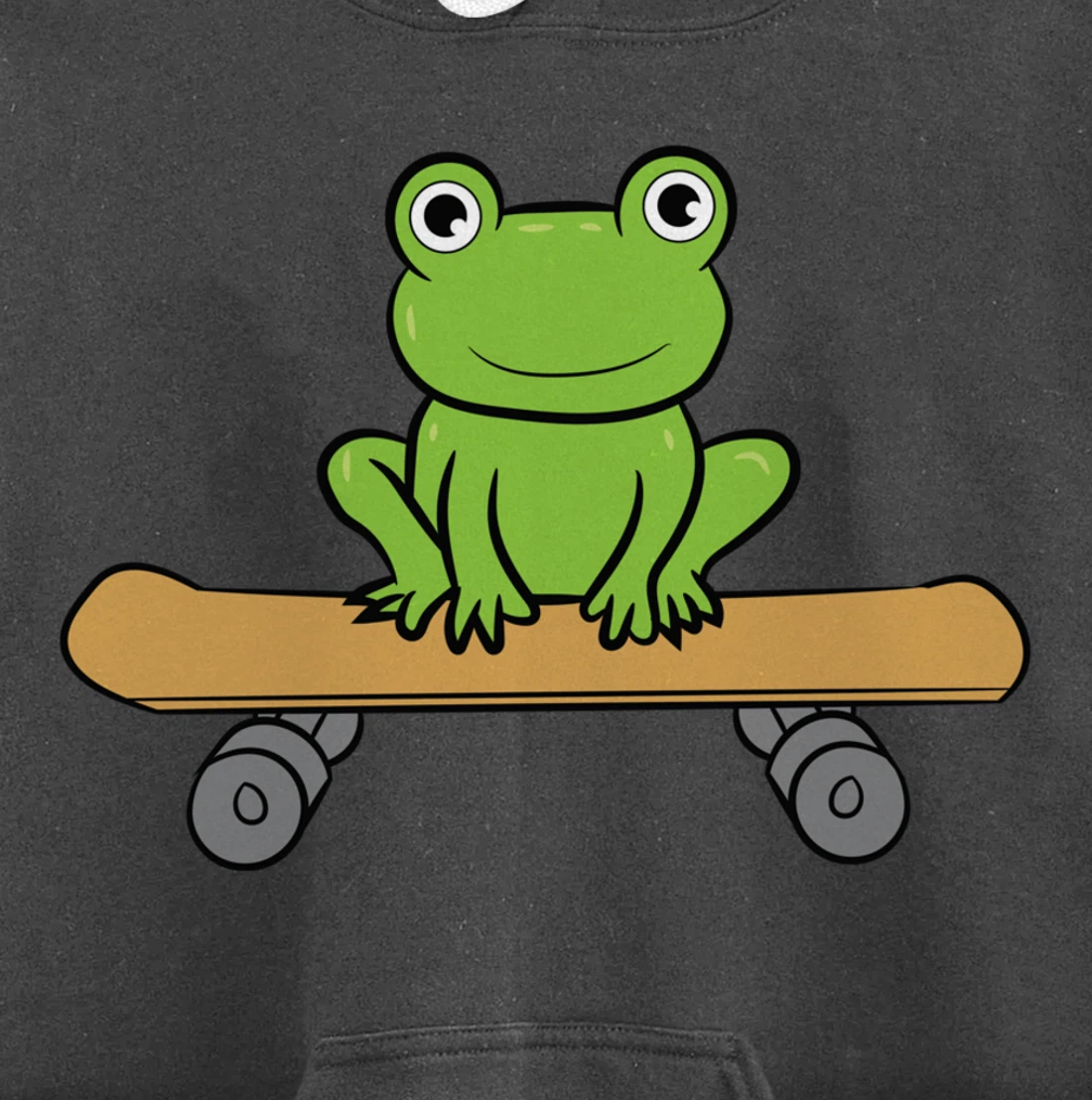 Funny Skateboarding Frog Funny Skateboard Frog Skateboarder Pullover Hoodie
