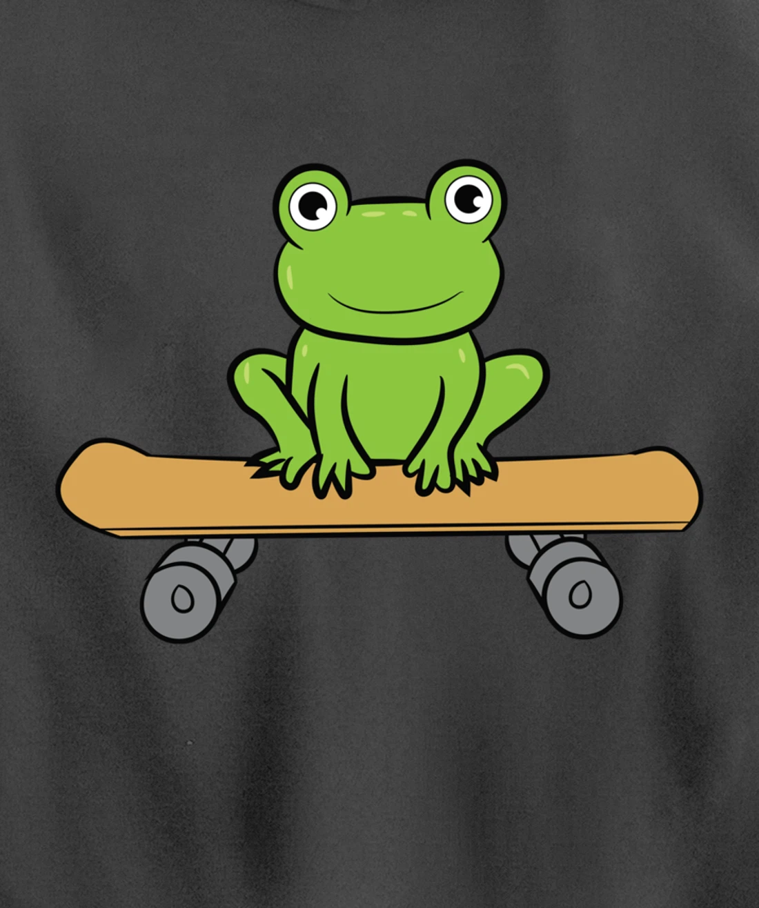 Funny Skateboarding Frog Funny Skateboard Frog Skateboarder Pullover Hoodie