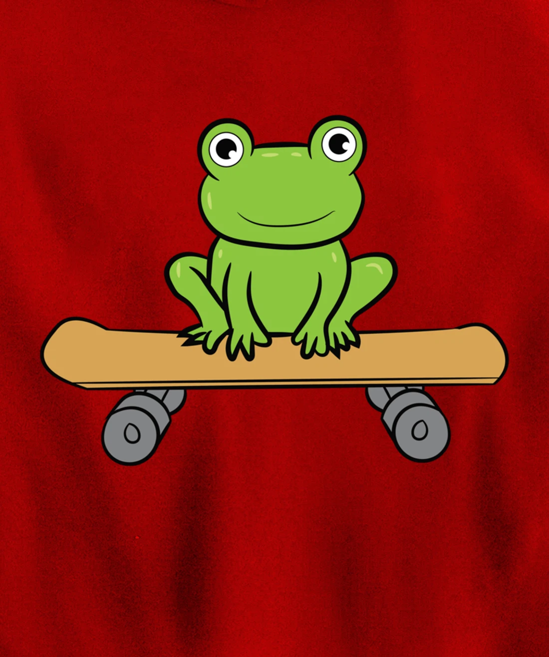 Funny Skateboarding Frog Funny Skateboard Frog Skateboarder Pullover Hoodie