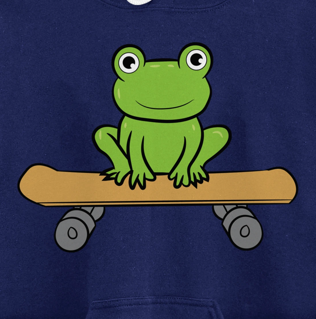 Funny Skateboarding Frog Funny Skateboard Frog Skateboarder Pullover Hoodie
