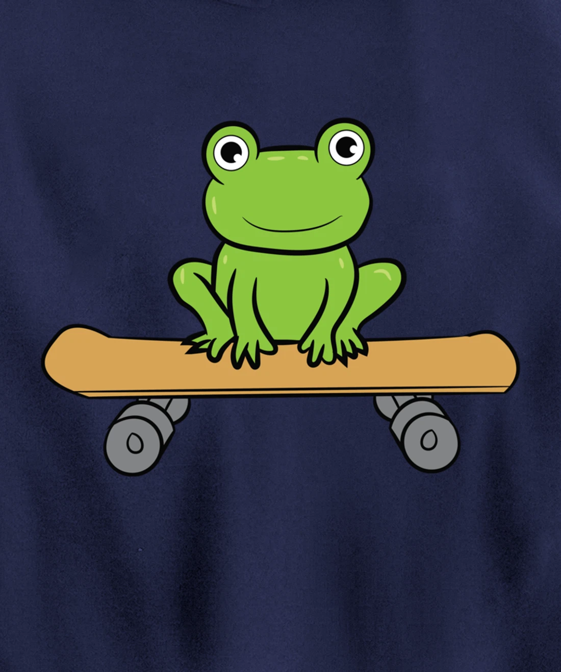 Funny Skateboarding Frog Funny Skateboard Frog Skateboarder Pullover Hoodie