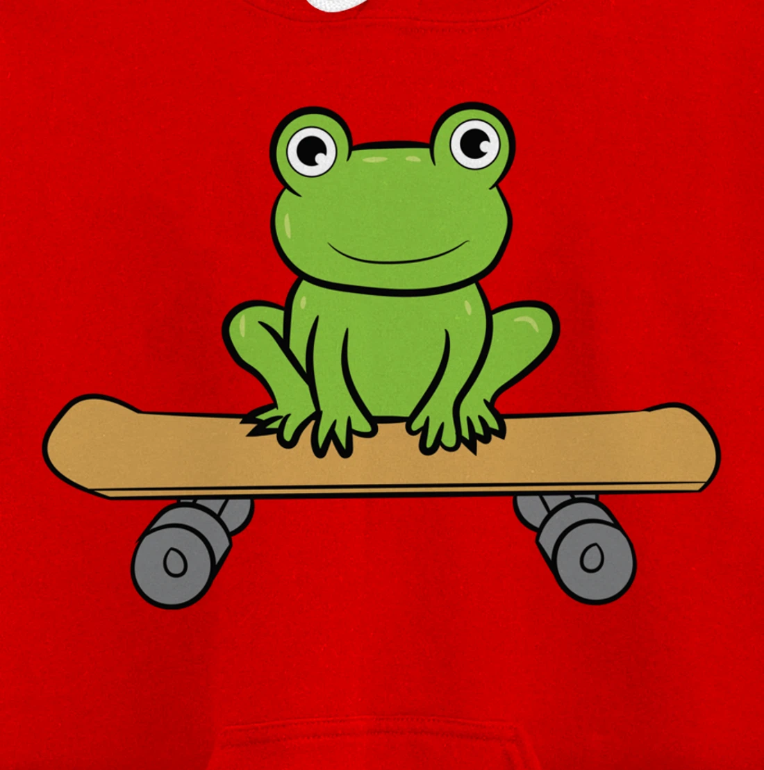 Funny Skateboarding Frog Funny Skateboard Frog Skateboarder Pullover Hoodie