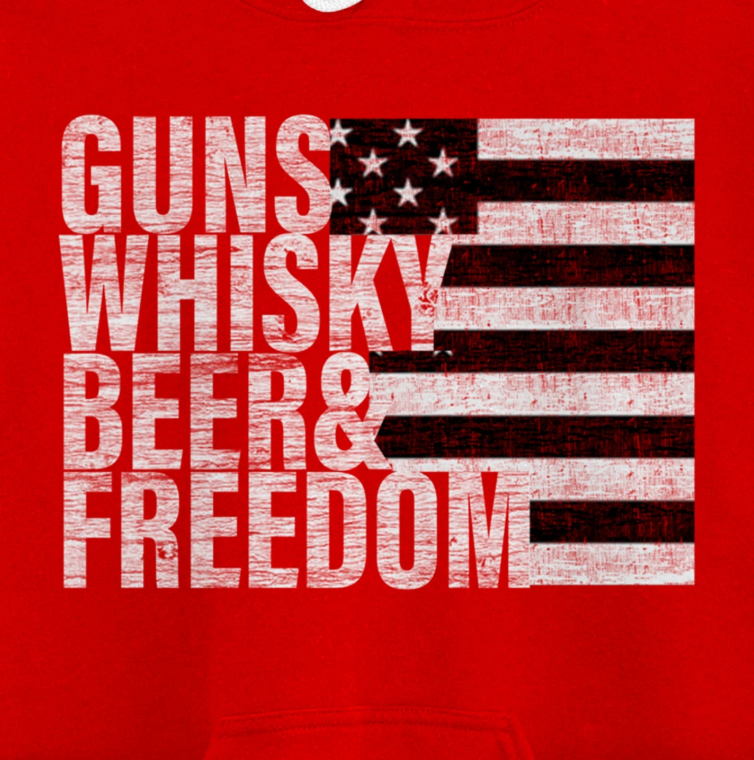 Guns Whisky Beer & Freedom Pullover Hoodie