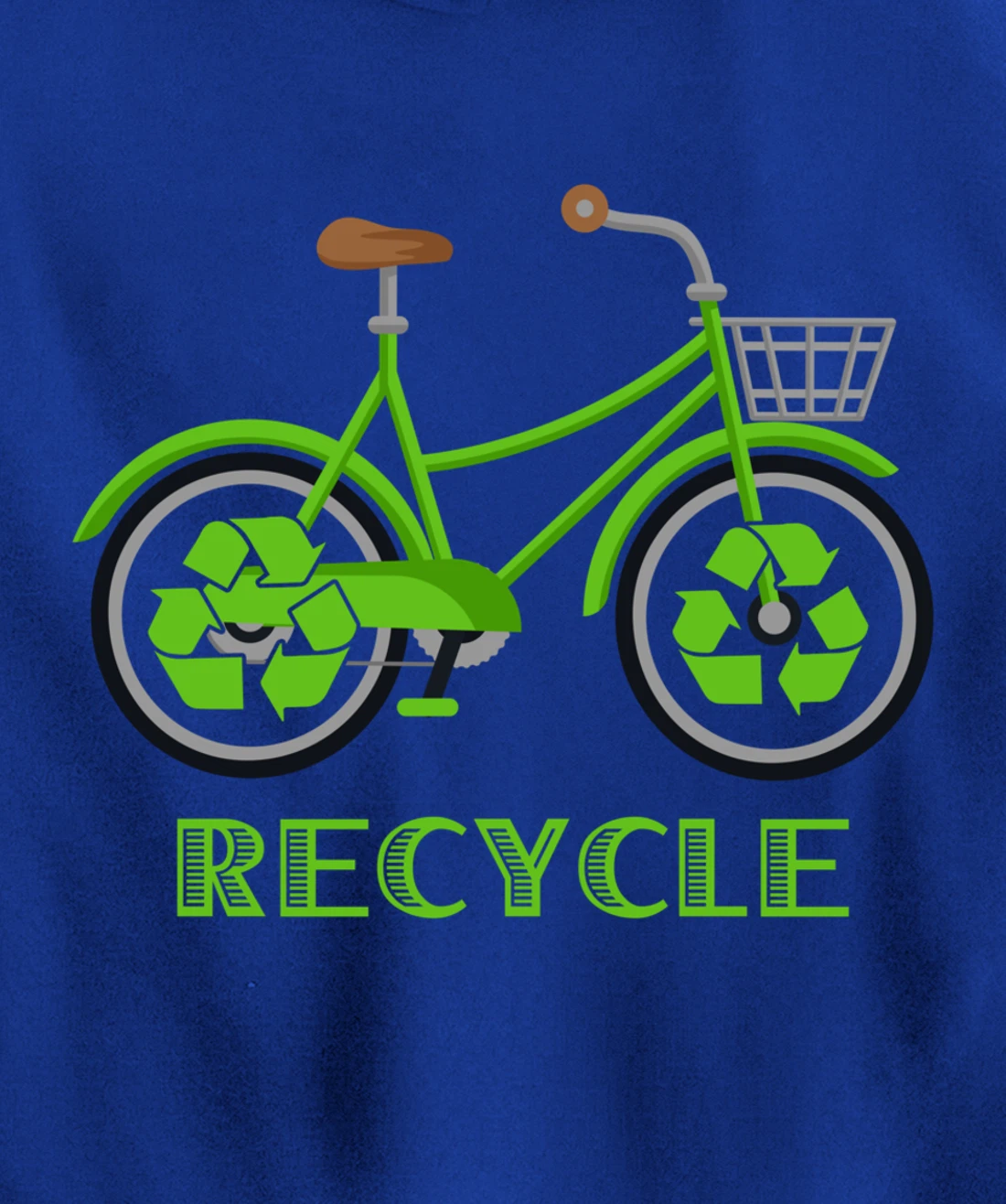 Cool Green Environment Bicycle Recycle Gift Pullover Hoodie