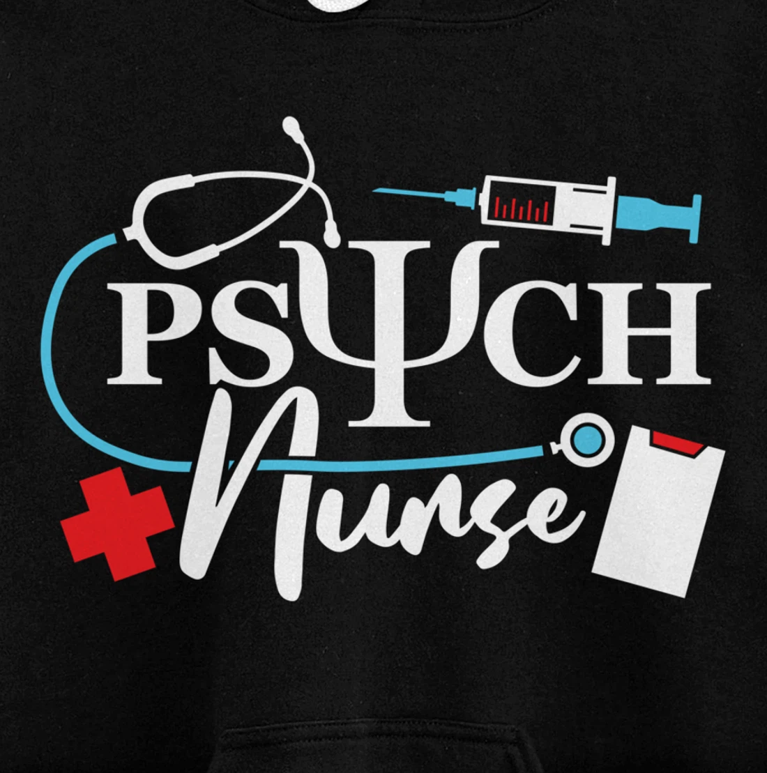 Psych Nurse Psychology Nursing Psychiatric Mental Health Pullover Hoodie