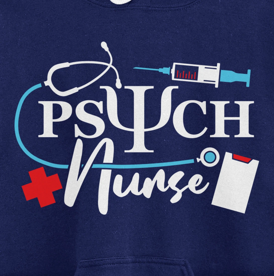 Psych Nurse Psychology Nursing Psychiatric Mental Health Pullover Hoodie