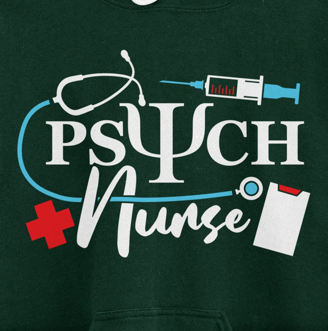 Psych Nurse Psychology Nursing Psychiatric Mental Health Pullover Hoodie