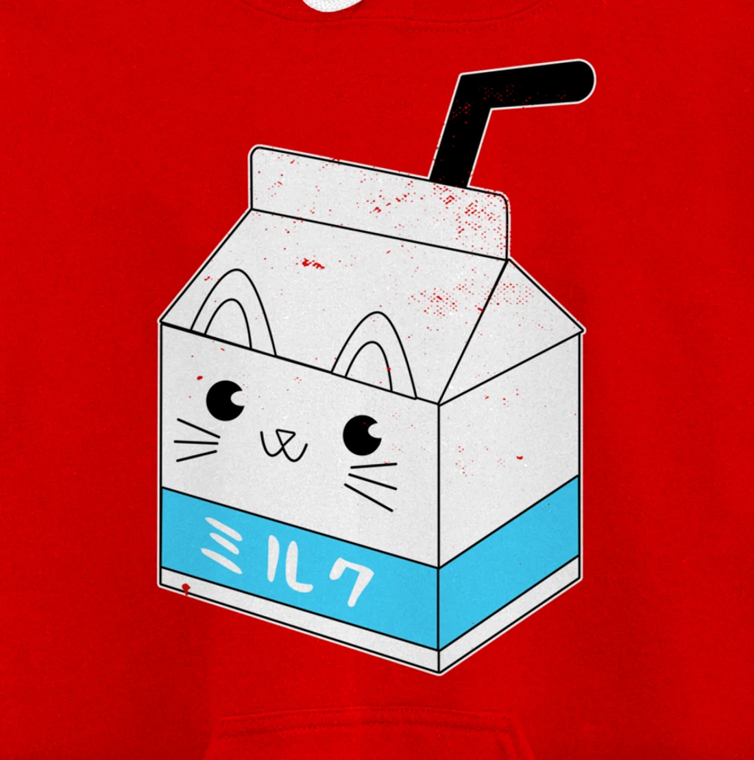 Japanese Milk Carton I Cute Cat Neko Pullover Hoodie