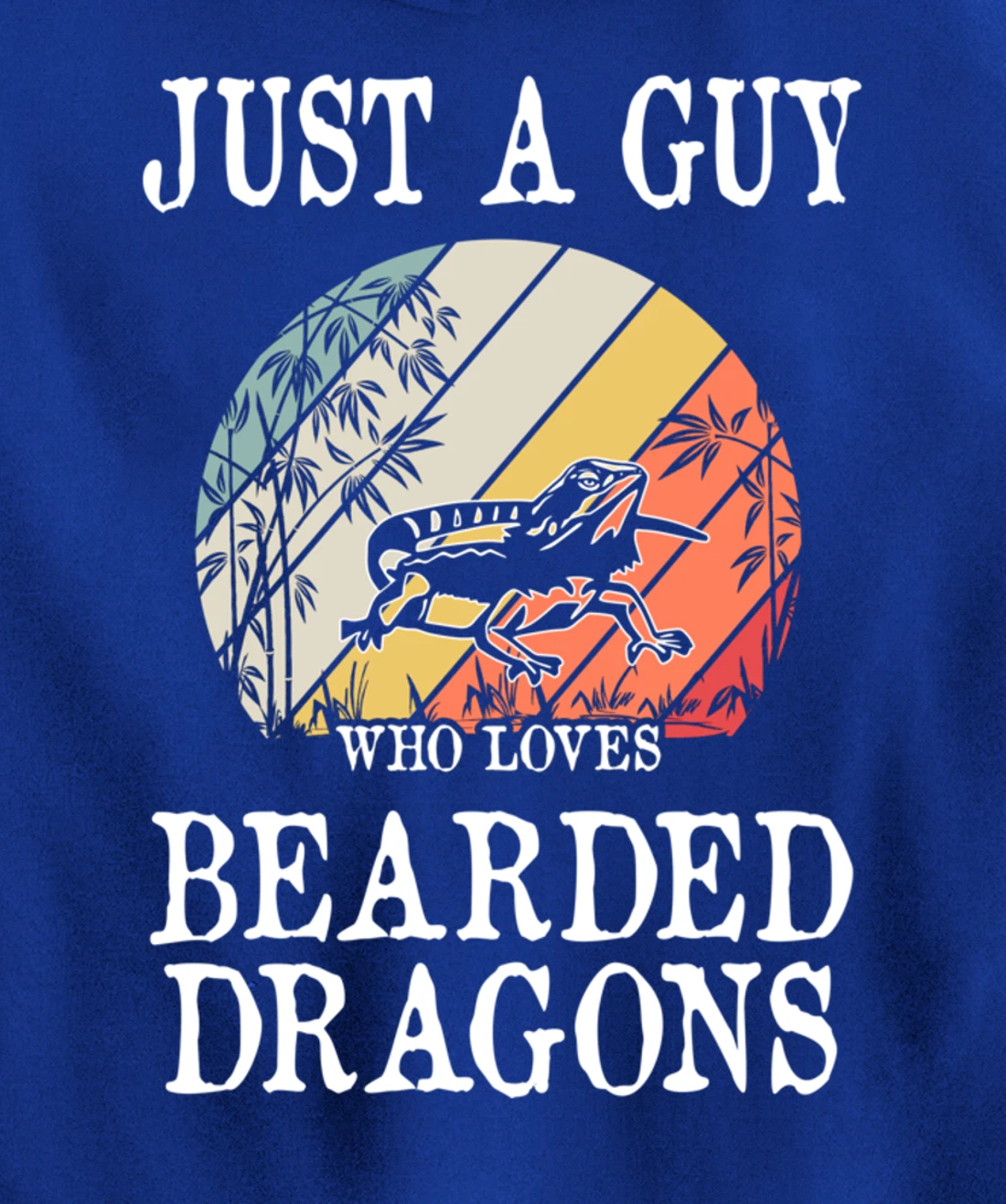 Just A Guy Who Loves Bearded Dragons Pullover Hoodie
