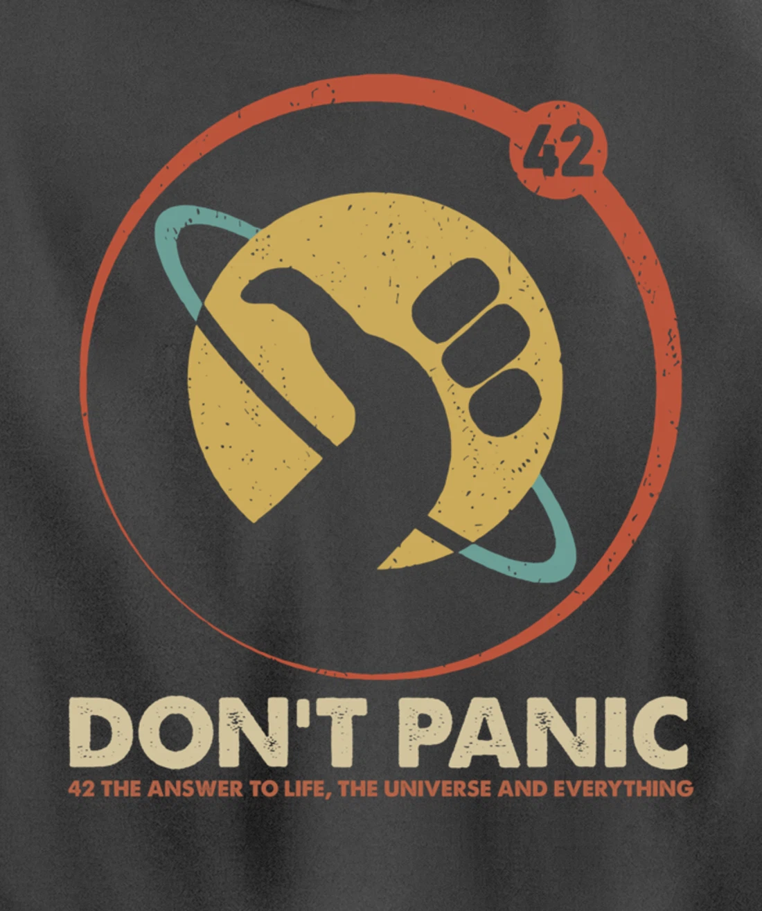 42 Answer to Life Universe Everything Don't Panic Funny Gift Pullover Hoodie