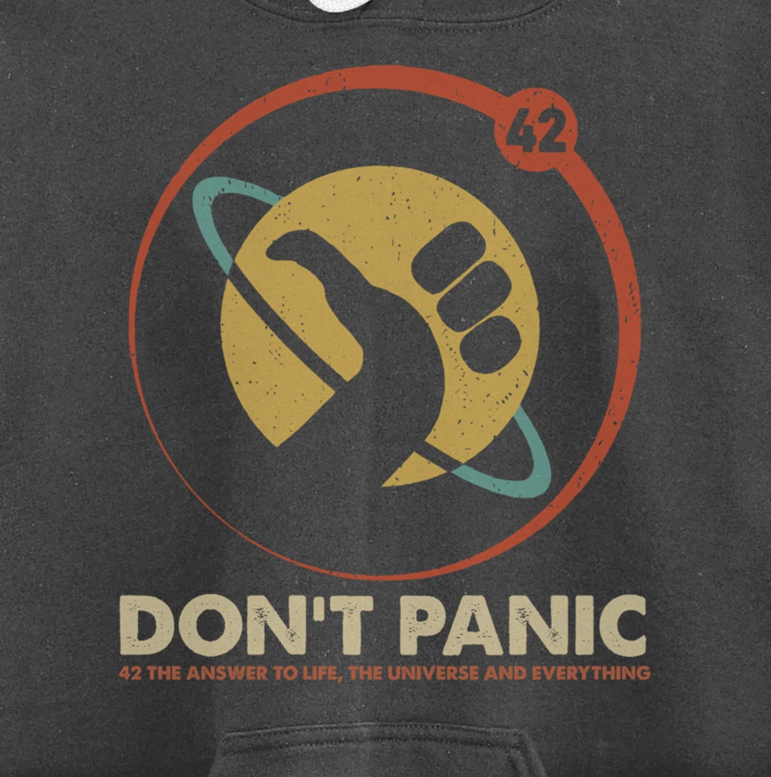 42 Answer to Life Universe Everything Don't Panic Funny Gift Pullover Hoodie