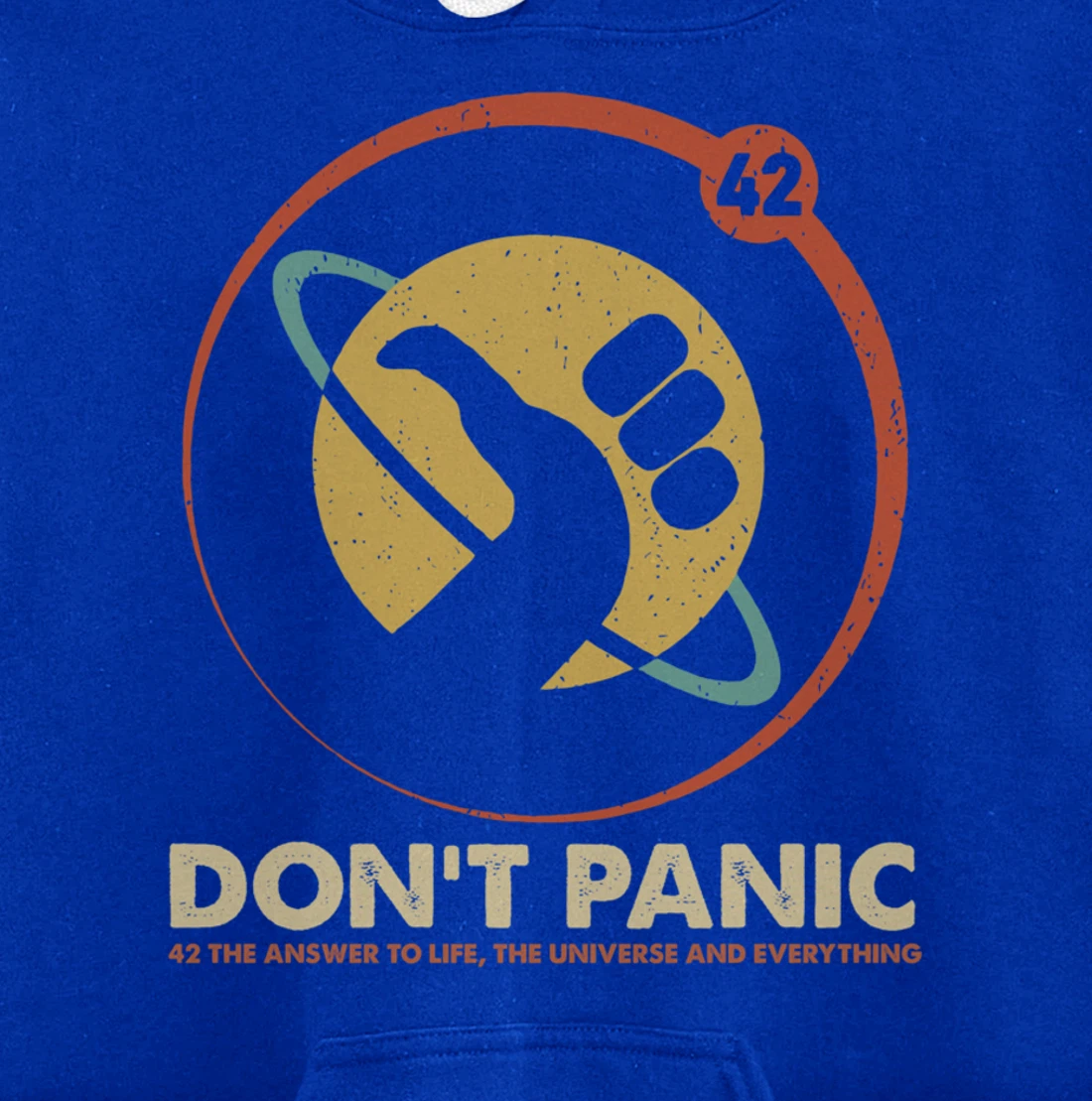 42 Answer to Life Universe Everything Don't Panic Funny Gift Pullover Hoodie